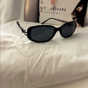 St John S-530 Chic Black Sunglasses. New